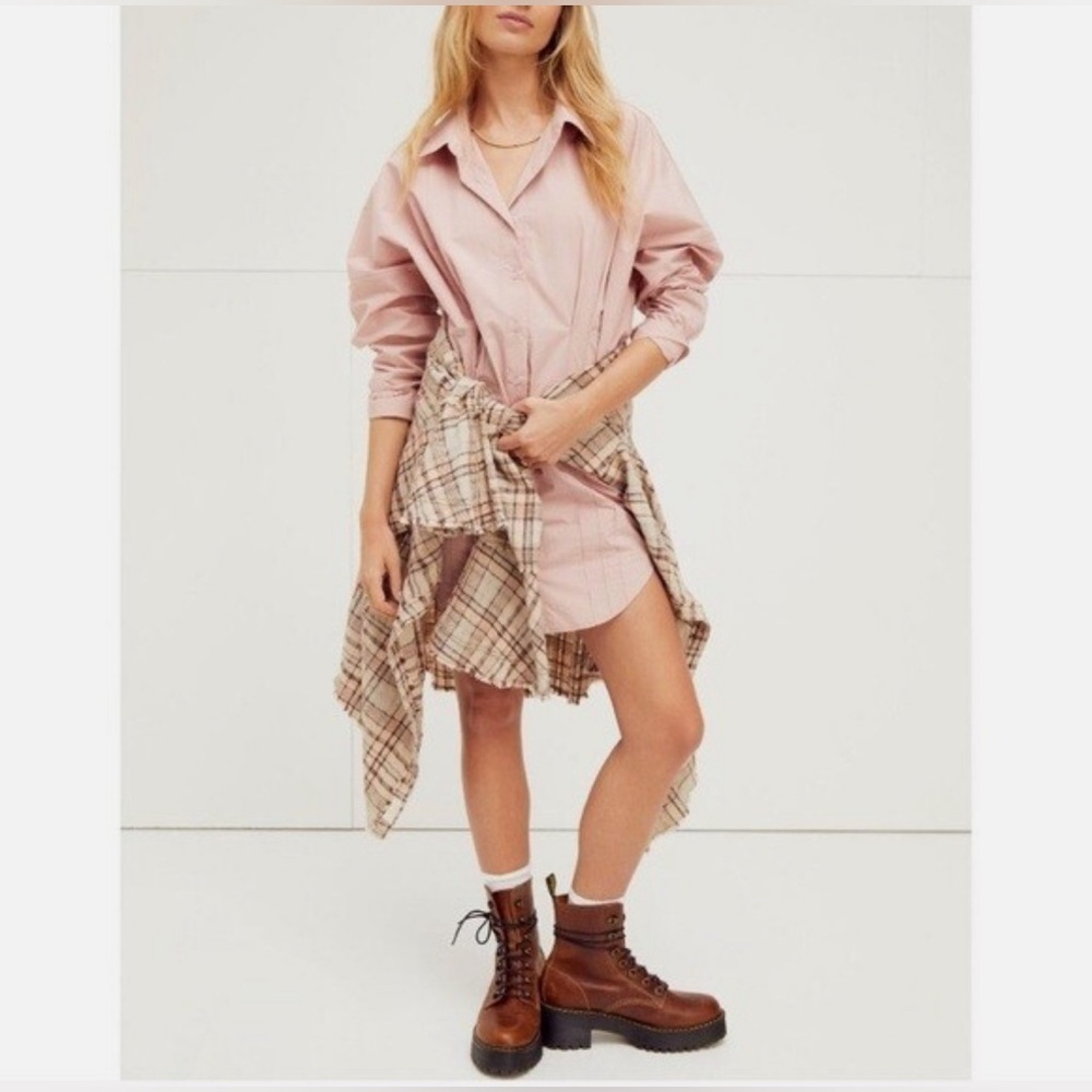 Free People Taia shirtdress small